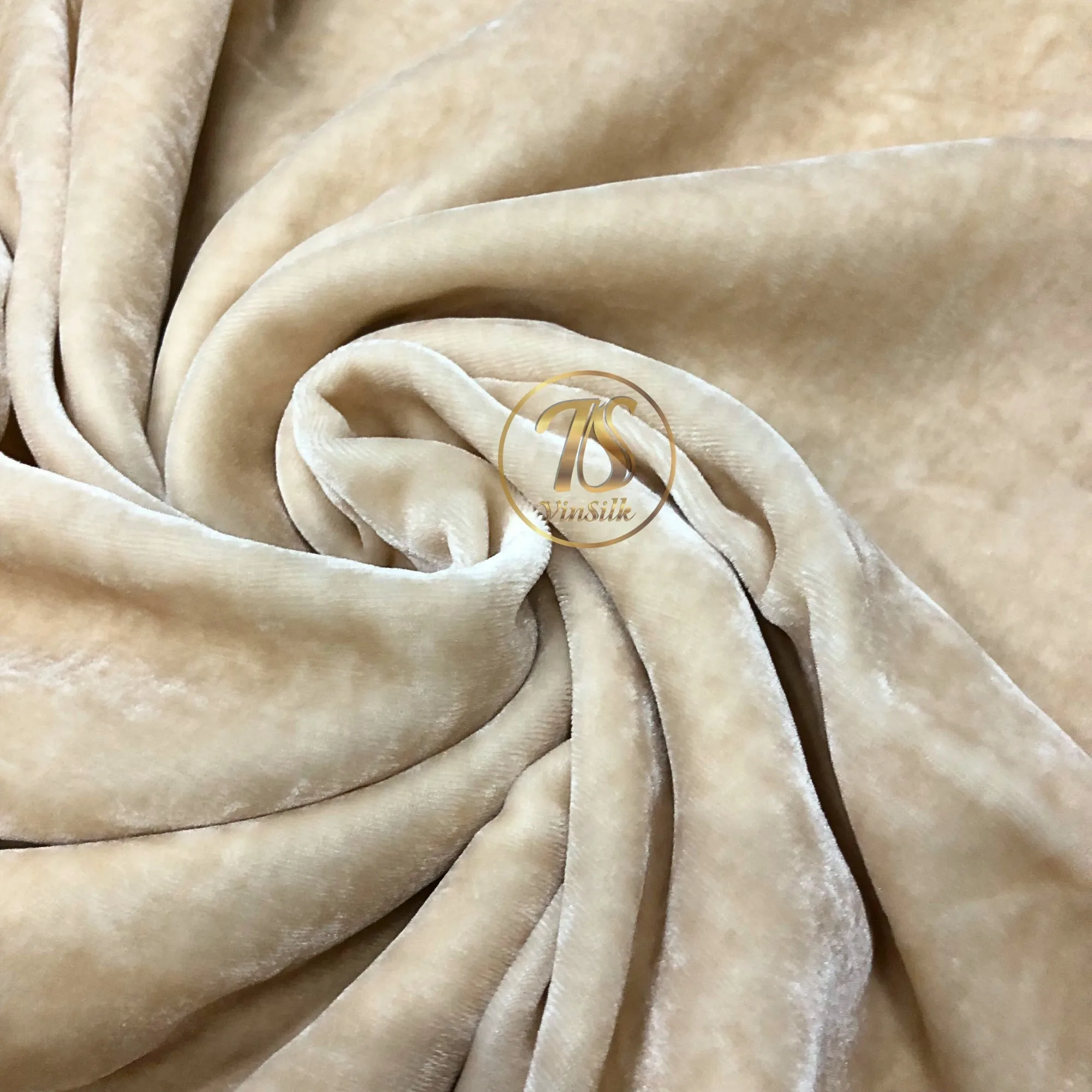 100% MULBERRY SILK VELVET fabric by the yard - Luxury Silk Velvet for Dress, Skirt, High End Garment - Silk apparel fabric - Ivory silk velvet - Silk for sewing