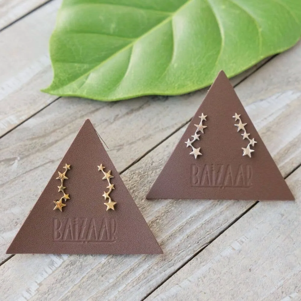 Baizaar - Tiny Stars Brass Ear Climber