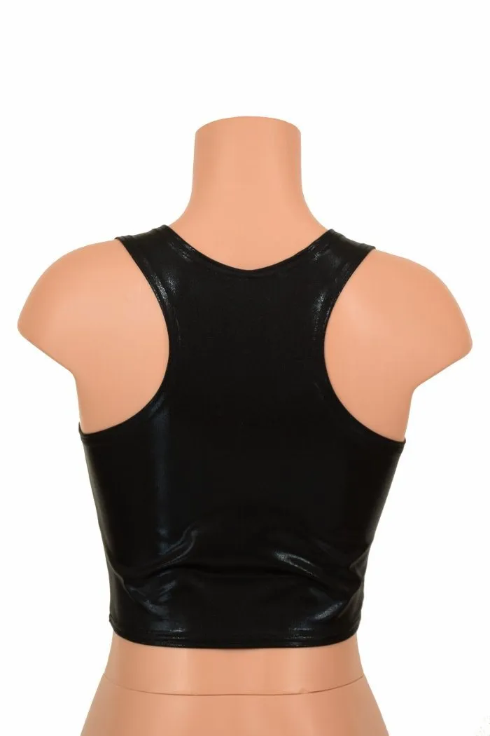 Black Racerback Crop Top