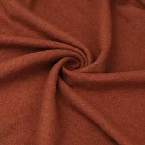 Boiled Wool Coating - Rust Orange