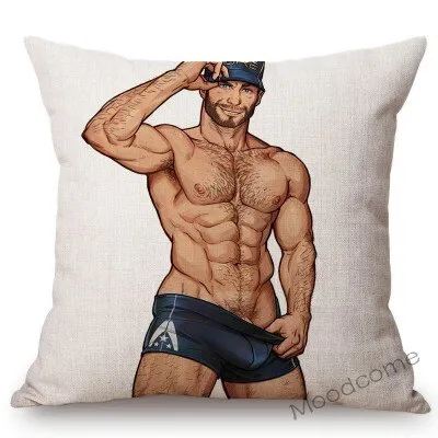 Bonky Gay Art Home Decorative Pillow Case