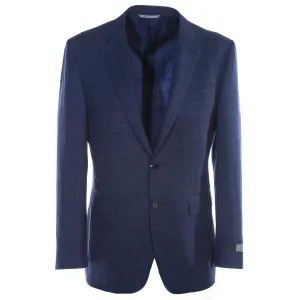 Canali Linen Mix Travel Suit in Midnight Blue