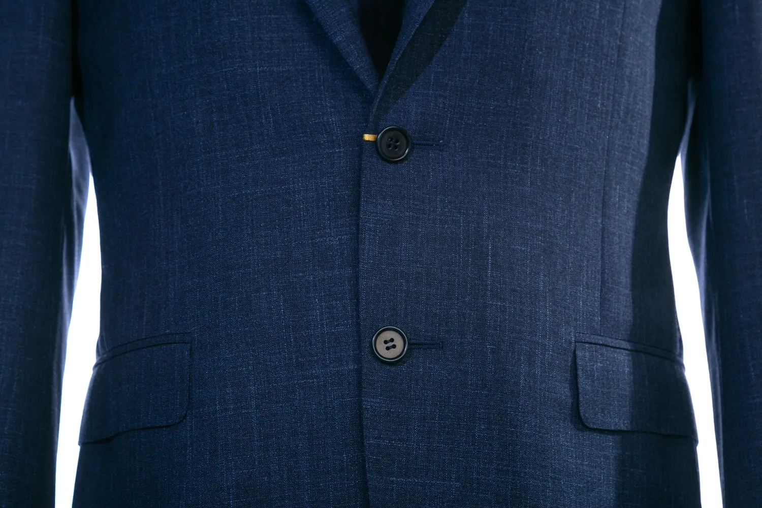 Canali Linen Mix Travel Suit in Midnight Blue