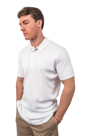 CLEOCOTTON WHITE POLO SHIRT