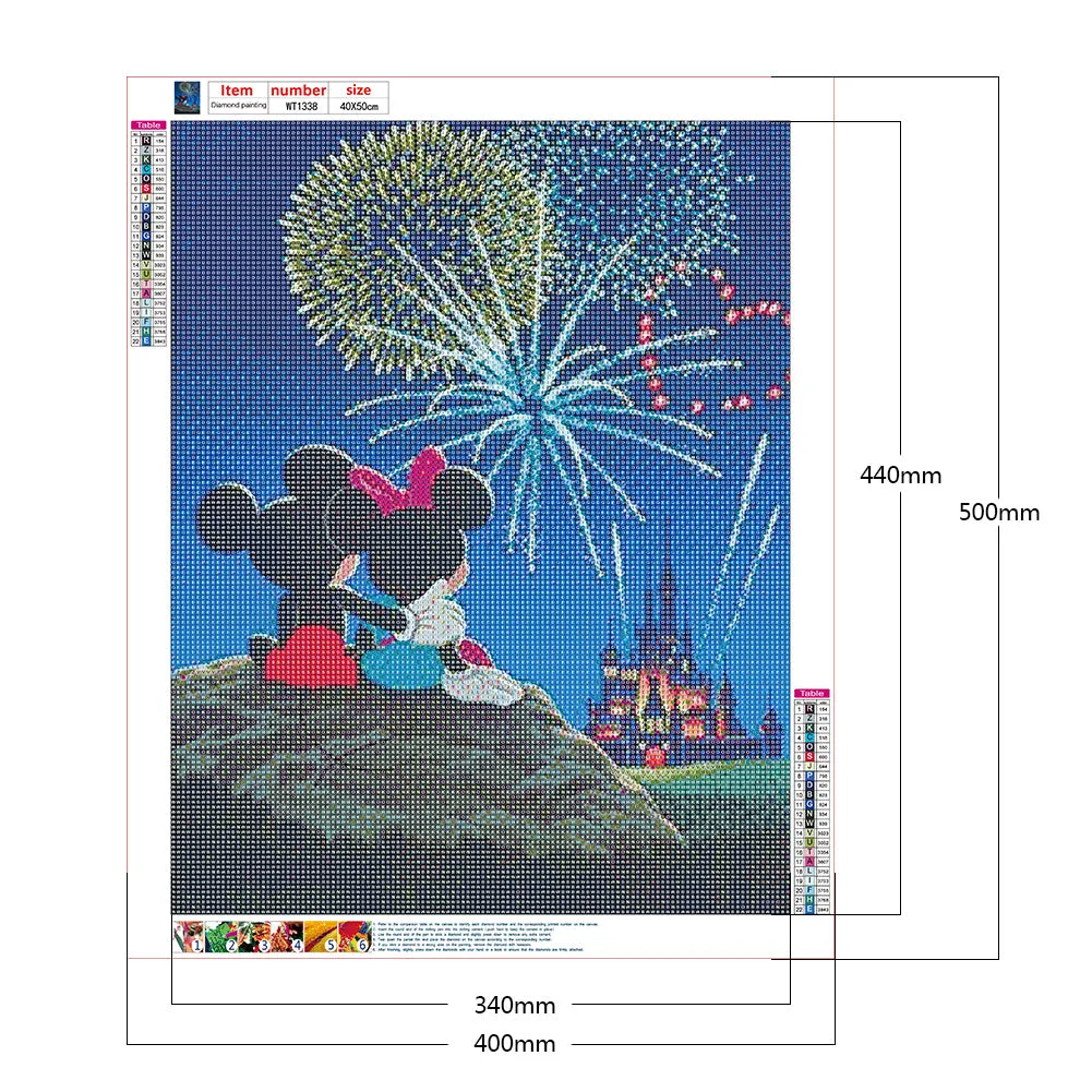 Diamond Painting-Full Round Drill Mickey Mouse(40*50CM)