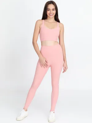 Easy Stretch 7/8 *Seamless Leggings in Grapefruit