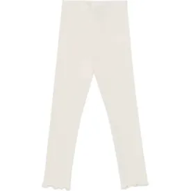 Girls Organic Cotton Joline White Leggings