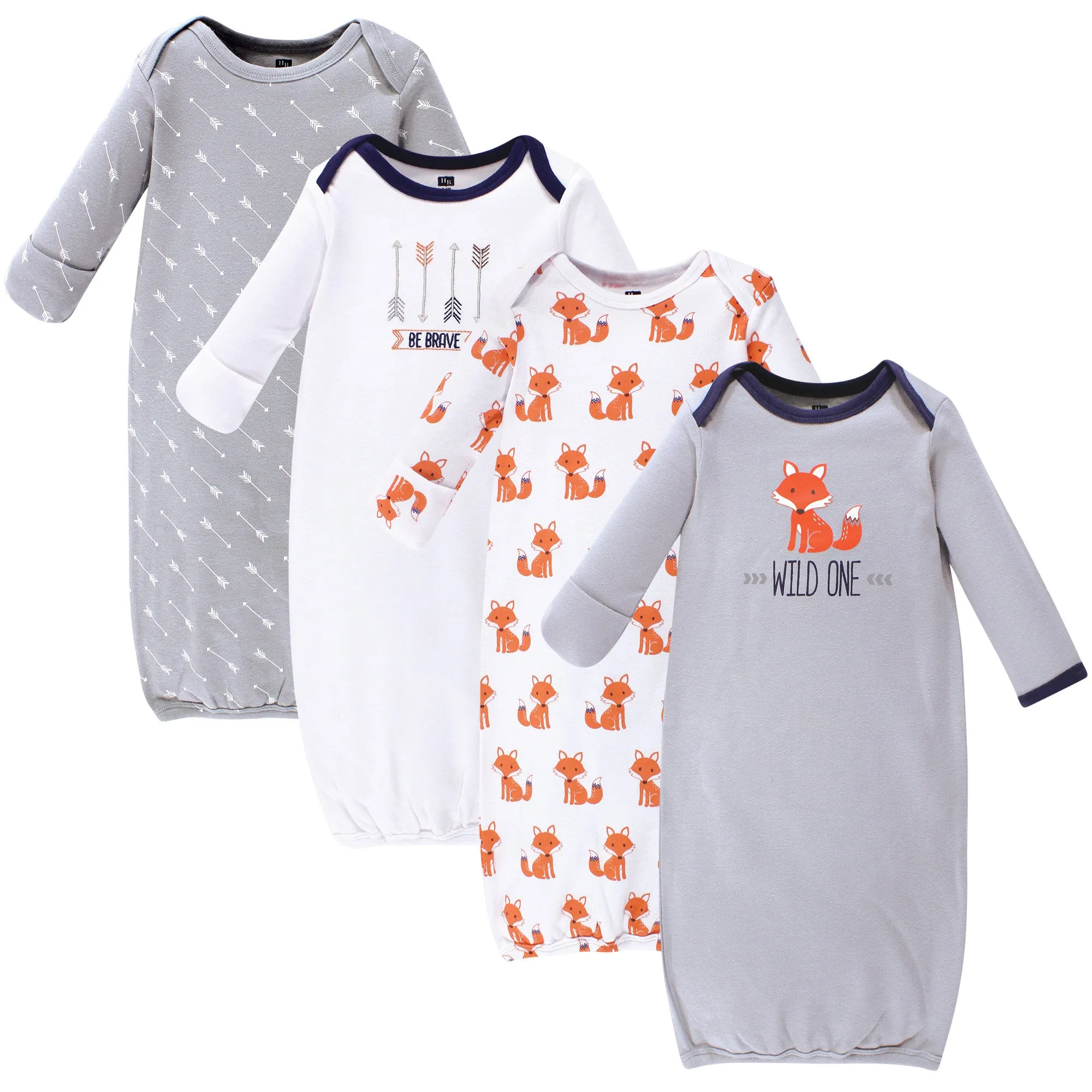 Hudson Baby Cotton Gowns, Wild One