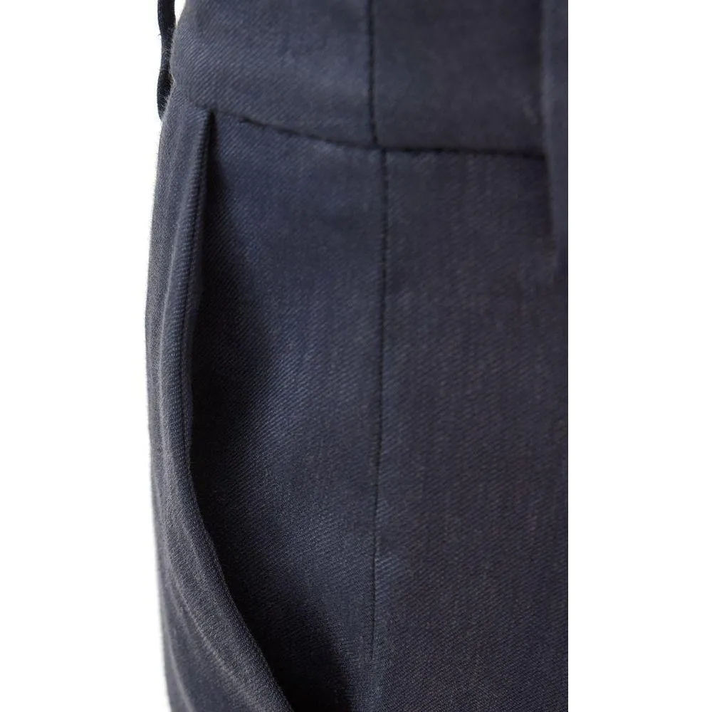 Lardini Chic Blue Linen Trousers