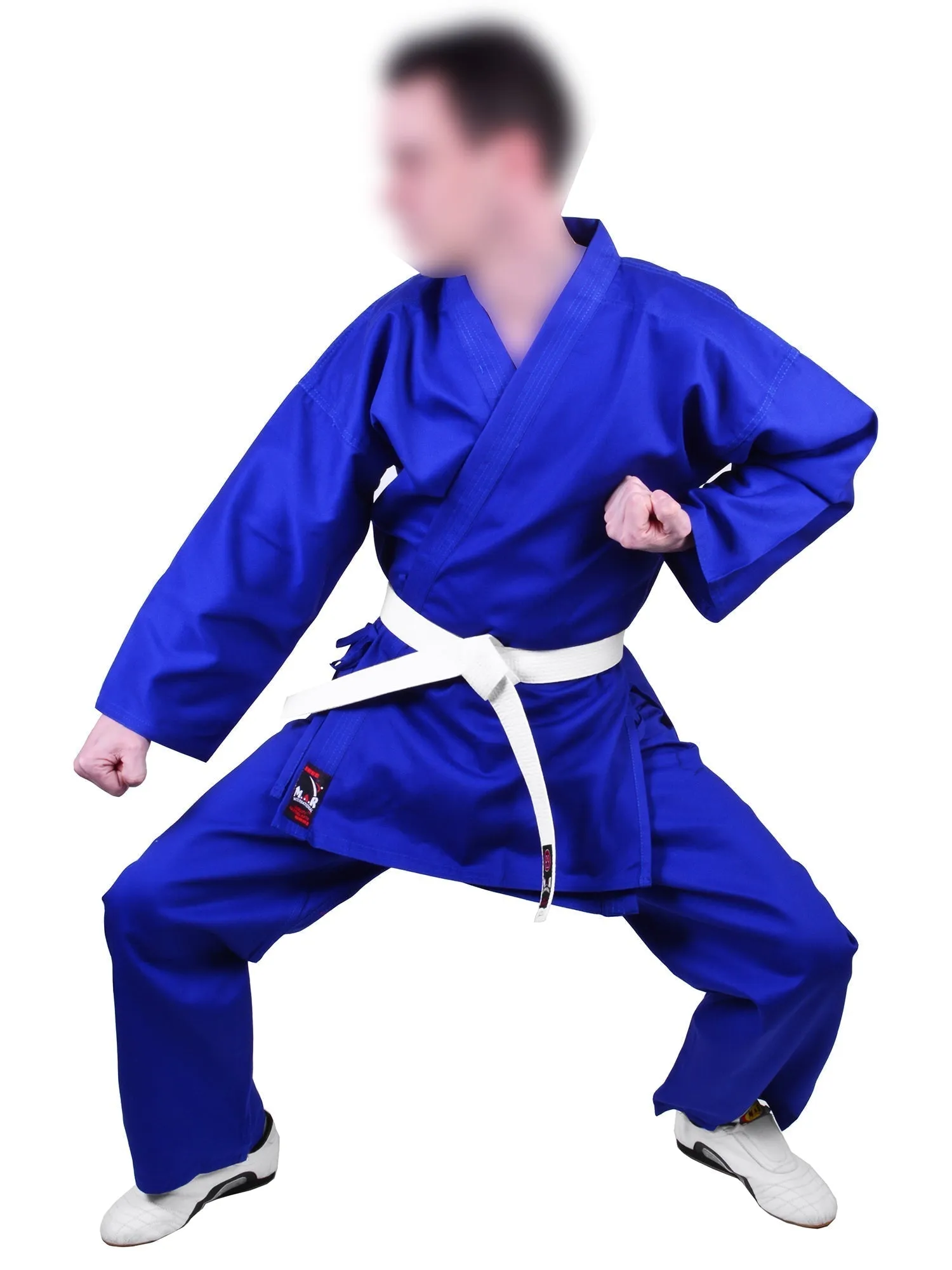 MAR-005B | Blue Karate Student Uniform Gi (8oz Fabric)   FREE BELT