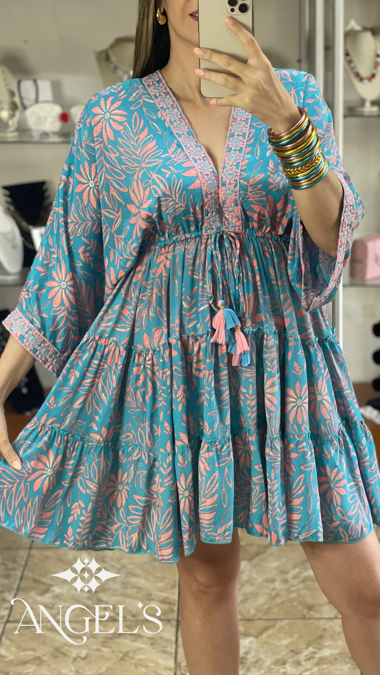 Mini Boho OS Dress