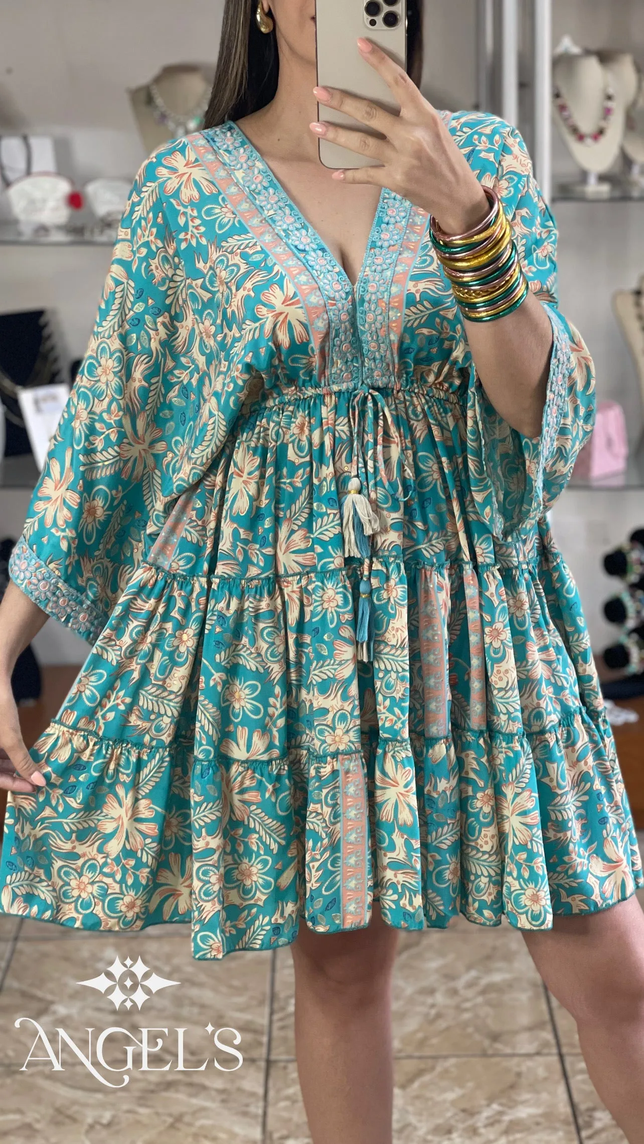 Mini Boho OS Dress