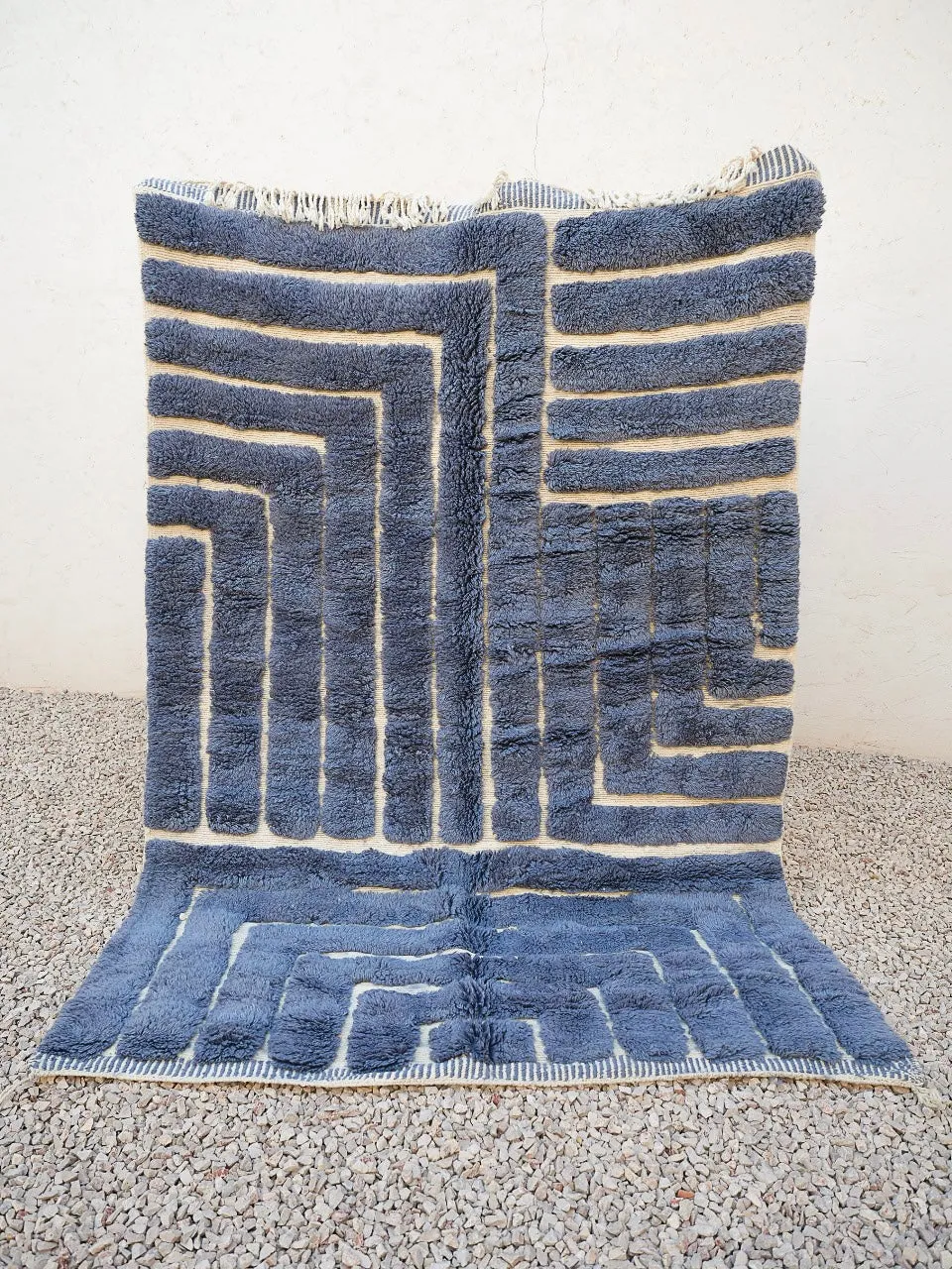 MRIRT BENI OURAIN RUG “BLUE MIST” 8’ 8” x 5’ 9”