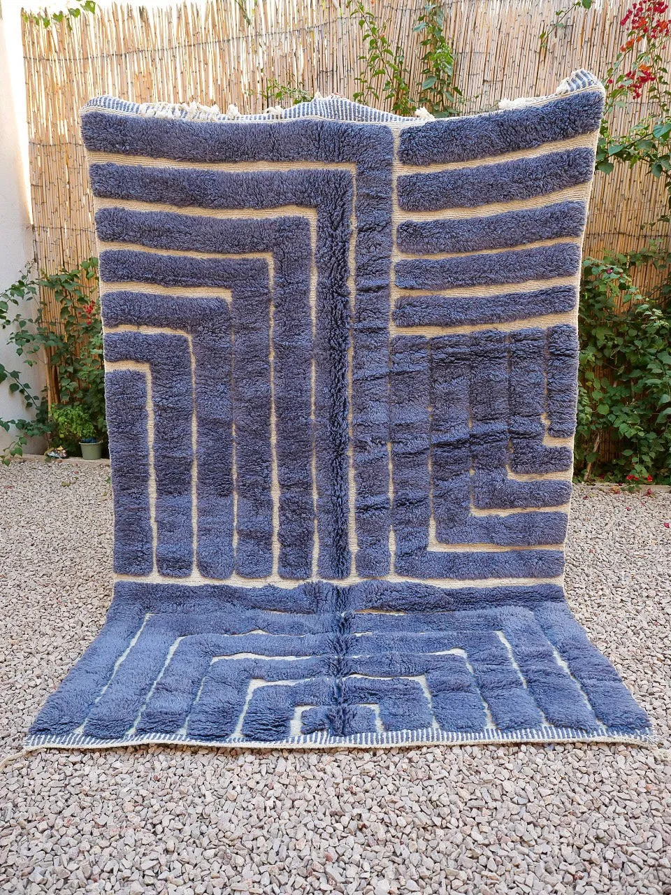 MRIRT BENI OURAIN RUG “BLUE MIST” 8’ 8” x 5’ 9”