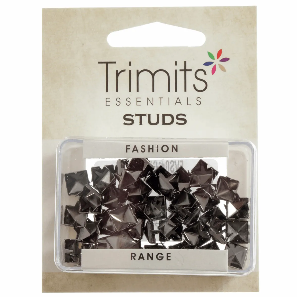 Trimits Gunmetal Pyramid Claw Studs - 7mm (Pack of 50)