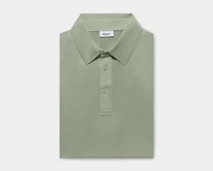 Tuscan Sage Sea Island Cotton Polo Shirt