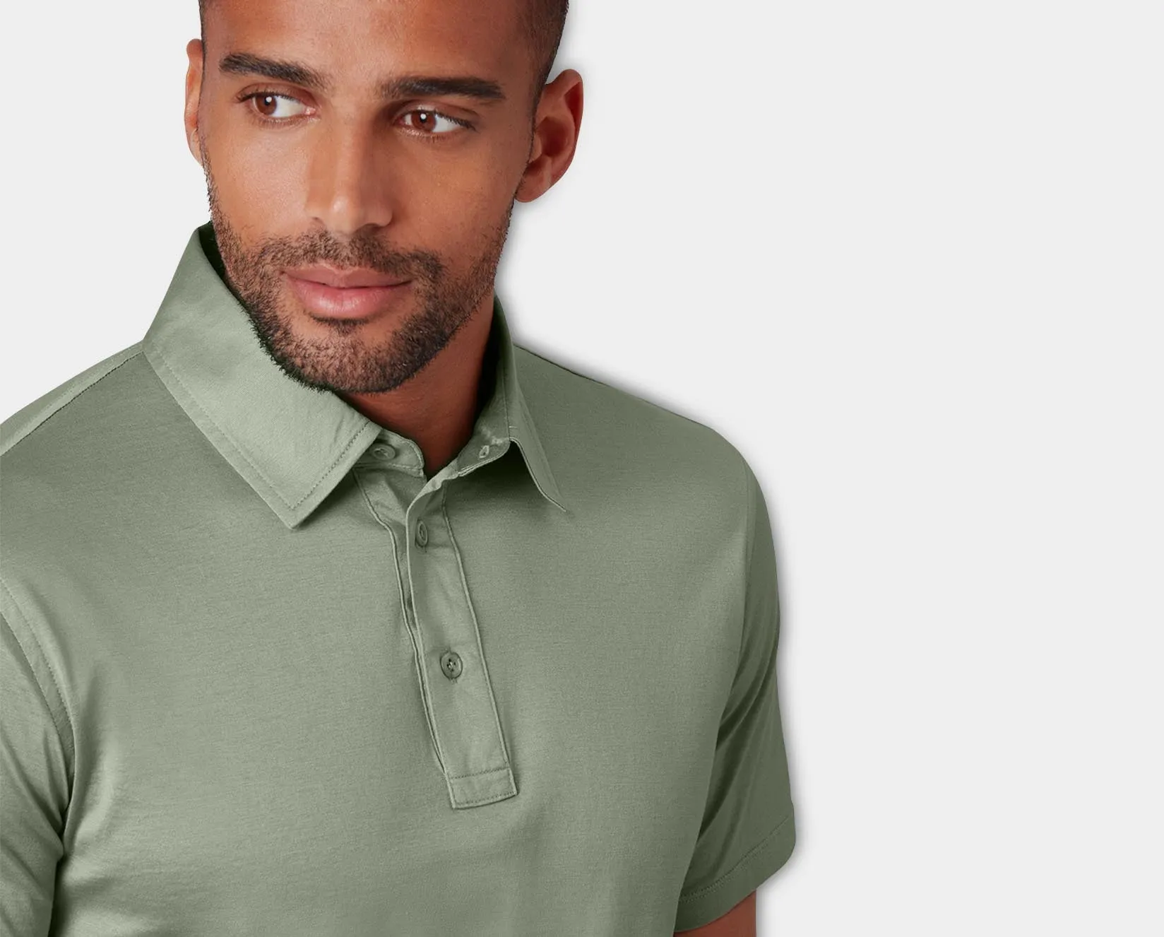 Tuscan Sage Sea Island Cotton Polo Shirt