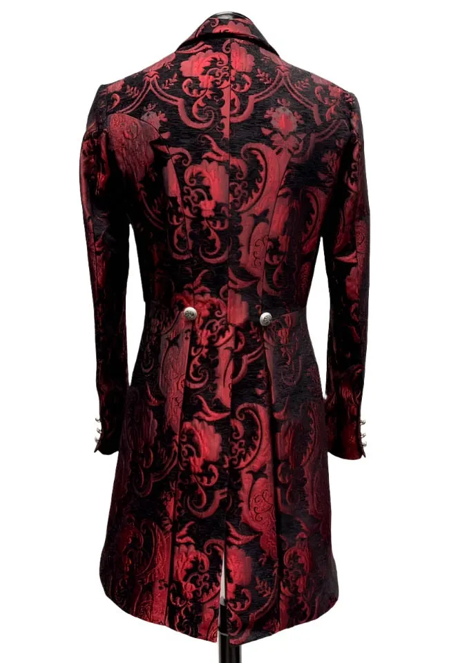 VICTORIAN TAILCOAT - RED/BLACK TAPESTRY